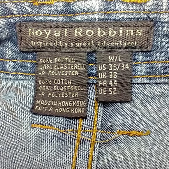Royal Robbins Jeans 36W/34L - Picture 3 of 3